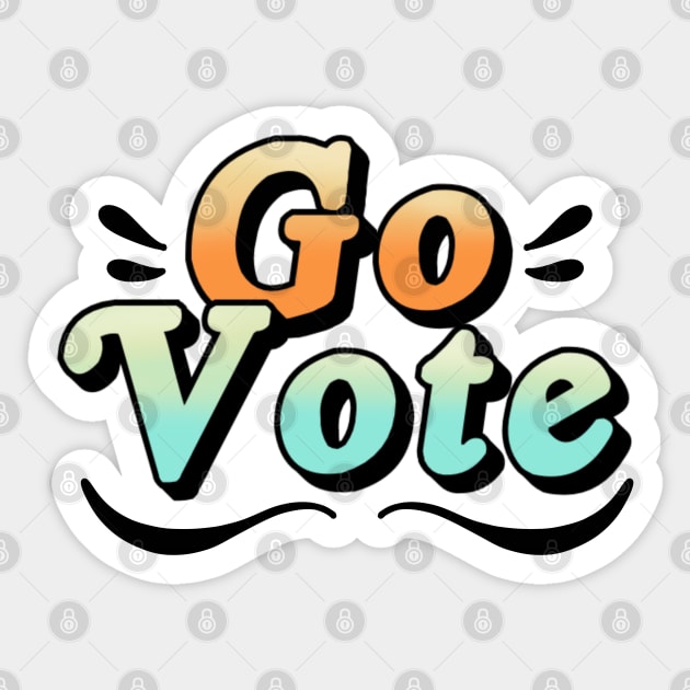 Go Vote Sticker by ReclusiveCrafts